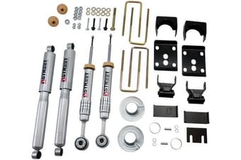 belltech 09-13 ford f150 reg cab 2wd short bed lowering kit w/sp shocks 1 or 3in f/5.5in r drop 971sp - image