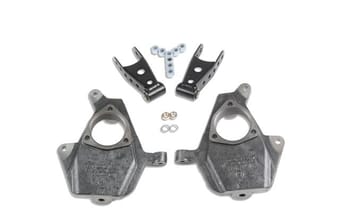 belltech lowering kit 14-16.5 silverado/sierra all cabs 2wd 2in front/2in or 3in rear w/o shocks 984 - image
