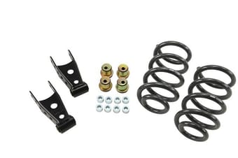 belltech lowering kit 14-18 silverado/sierra ext/crw cab 2wd 1in or 2in ft/2in or 3in rr w/o shocks 994 - image