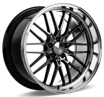 Ace Alloy AFF04 Black Chrome w/ Machined Lip