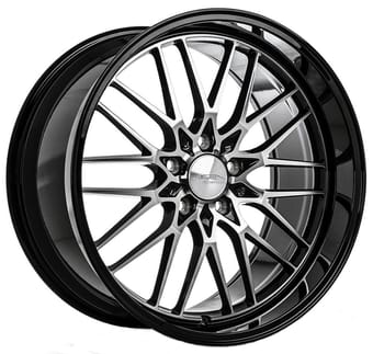 Ace Alloy AFF04 Gloss Black Machined Face w/ Gloss black Lip