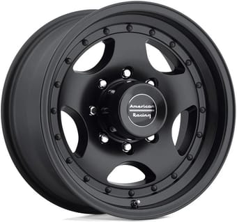 16x8 american racing ar23 satin black 8x165/6.5 0mm - image