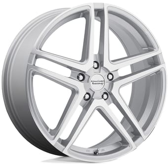 16x7 american racing ar907 silver machined 5x114.3/4.5 40mm - image