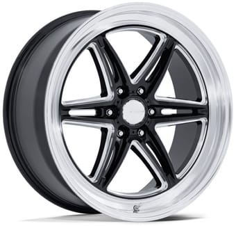 American Racing AR953 Groove 6 Drag Gloss Black Milled w/ Diamond Cut Lip