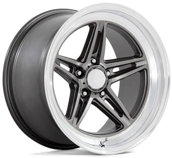 (clearance - no returns) 18x7 american racing vn514 groove anthracite w/ diamond cut lip 5x120.7/4.75 0mm - image