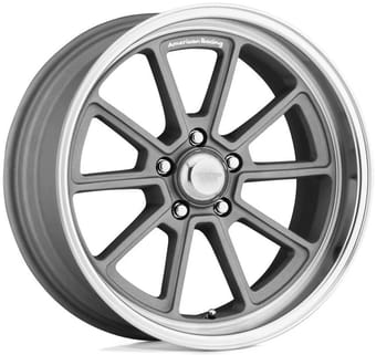 (clearance - no returns) 18x8 american racing vn510 draft vintage silver w/ diamond cut lip 5x114.3/4.5 0mm - image