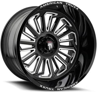 American Truxx AT1916 Butcher Gloss Black w/ Milled Spokes