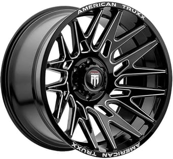 American Truxx AT1919 Evolution Gloss Black w/ Milled Spokes