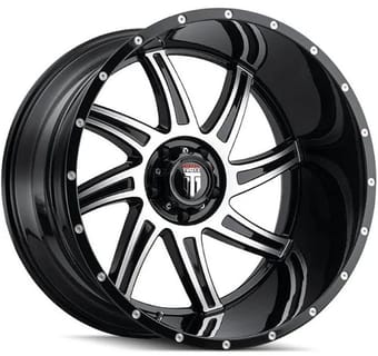 American Truxx AT162 Vortex Gloss Black Machined