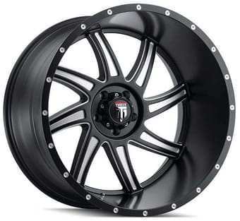 American Truxx AT162 Vortex Gloss Black Milled