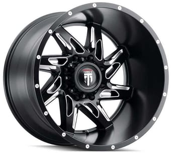 American Truxx AT183 Spyder Matte Black Milled