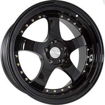 Aodhan AH03 Gloss Black w/ Gold Rivet