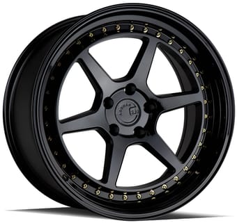 Aodhan DS09 Gloss Black w/ Gold Rivets