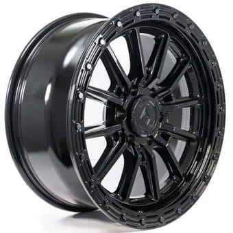 20x9 arena a106 trek gloss black (6-lug) 6x5.5/139.7 0mm - image