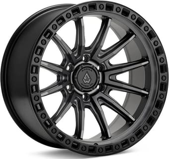 20x9 arena a103 mission satin gunmetal w/ satin black lip (6-lug) 6x135 20mm - image