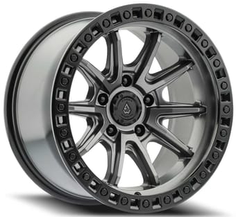 Arena A103 Mission (5-Lug) Satin Gunmetal w/ Satin Black Lip