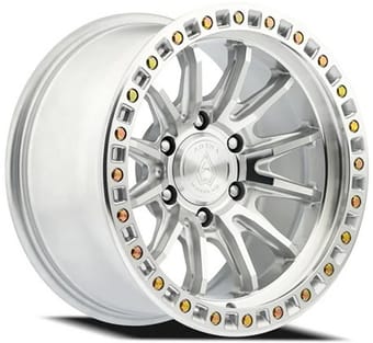 17x9 arena a103 mission gloss silver machined (6-lug) 6x5.5/139.7 0mm - image