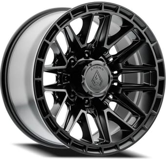 22x12 arena a114 battle satin black (8-lug) (* may require trimming) 8x6.5/165 -44mm - image