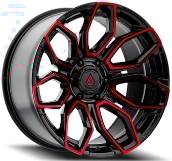 Arena A116 Corba Gloss Black w/ Machined Red Tint