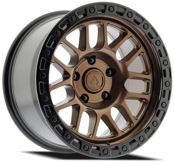 17x9 arena a119 boost smoked bronze w/ satin black lip 5x127/5 0mm - image