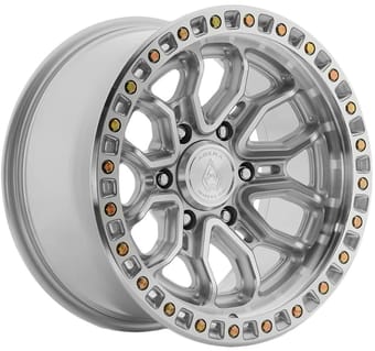 17x9 arena a120 terra gloss silver machined 6x139.7/5.5 0mm - image