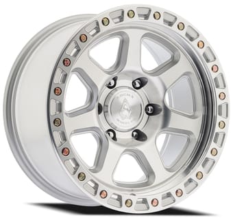 17x9 arena a123 throttle gloss silver machined 5x127/5 0mm - image