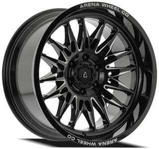 20x10 arena a126 javelin gloss black milled 6x135 | 6x139.7/5.5 -18mm - image