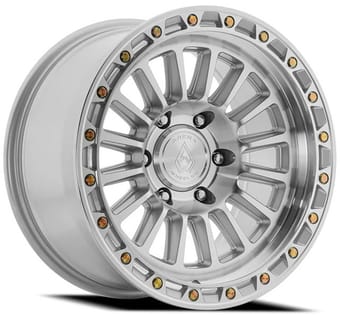 17x8.5 arena a130 podium gloss silver machined 6x139.7/5.5 25mm - image