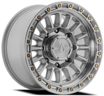 17x9 arena a130 podium gloss silver machined 8x180 0mm - image