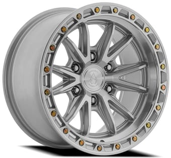 17x8.5 arena a135 atlas gloss silver machined 6x139.7/5.5 25mm - image