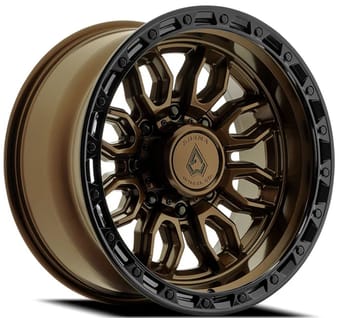 20x10 arena a137 pursuit smoked bronze w/ gloss black lip 8x170 -18mm - image