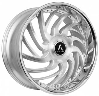 Artis Vantage XL Silver Machined w/ Stainless Steel Chrome Lip
