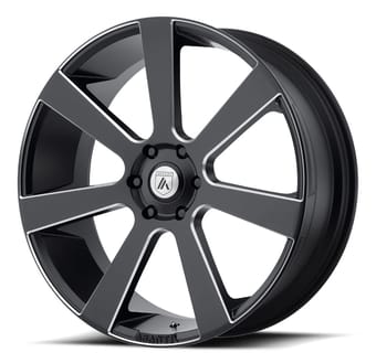 (clearance - no returns) 22x9 asanti abl-15 satin black milled 5x120 35mm - image