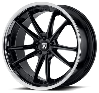 Asanti ABL-23 Gloss Black w/ Chrome Lip
