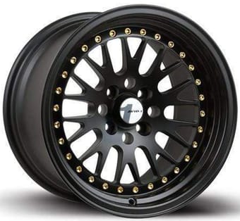 Avid.1 AV-12 Gloss Black w/ Gold Rivets