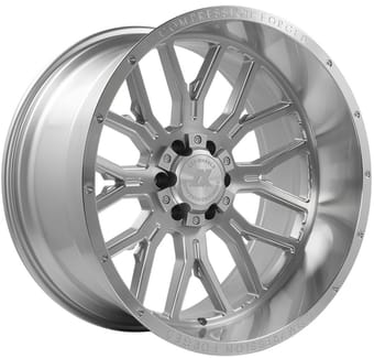 AXE Offroad AX6.1 Silver Brushed Milled w/ Mirror Lip