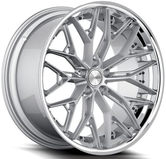 AZAD AZSLS1.0 Silver Brushed w/ Chrome Stainless Steel Lip