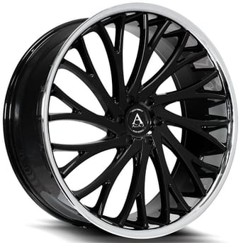 AZAD AZV01 Gloss Black w/ Stainless Steel Chrome Lip