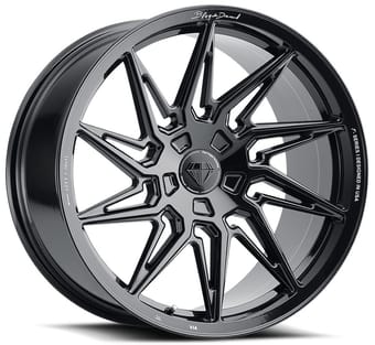 20x9 blaque diamond bd-f20 gloss black (flow forged) (true directional) (left) (custom) - image