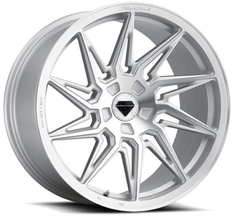 20x9 blaque diamond bd-f20 brushed silver (flow forged) (true directional) (right) (custom) - image