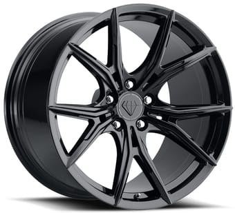 20x9 blaque diamond bd-f7 gloss black (custom) - image