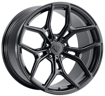 20x9 blaque diamond bd-f8 gloss black (custom) - image