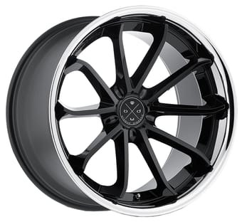 Blaque Diamond BD-23 Gloss Black w/ Chrome Stainless Steel Lip