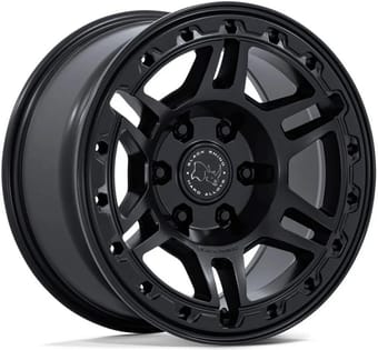 20x9 black rhino br039 vanguard matte black 6x5.5/139.7 15mm - image