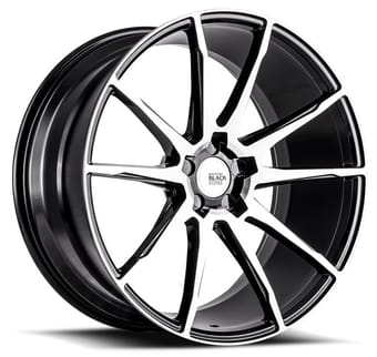 Savini Black Di Forza BM12 Gloss Black w/ Machined Face