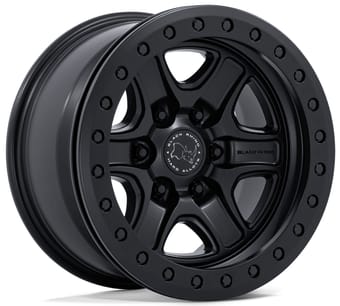 17x8.5 black rhino br200 echo trail matte black 6x135 0mm - image