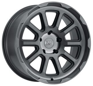 (clearance - no returns) 18x9 black rhino chase brushed gunmetal (rotary forged) 6x5.5/139.7 12mm - image