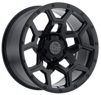(clearance - no returns) 20x9.5 black rhino overland matte black 6x5.5/139.7 -18mm - image