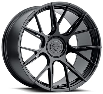 20x10 blaque diamond bd-f18 gloss black (flow forged) 5x130 33mm - image