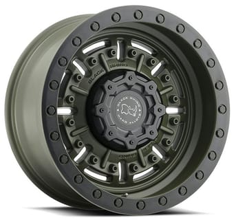 (clearance - no returns) 18x9.5 black rhino abrams od green 6x5.5/139.7 -18mm - image